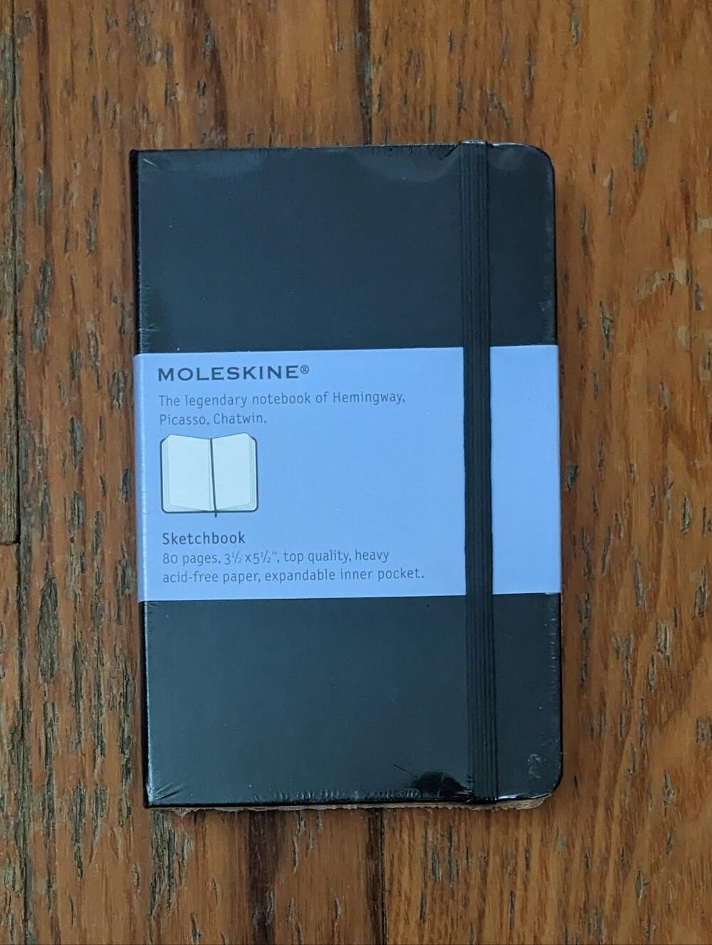 Classic Moleskine Black Pocket Sketchbook Brand New Sealed 3 1/2 X 5 1/2